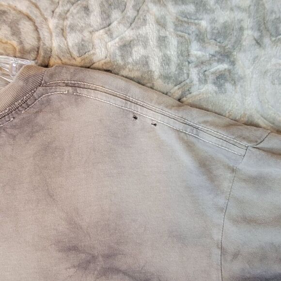 Volcom V-Stain Shirt Men's Medium Gray Tie Dye Distressed USA Made Stone Center - Picture 8 of 11